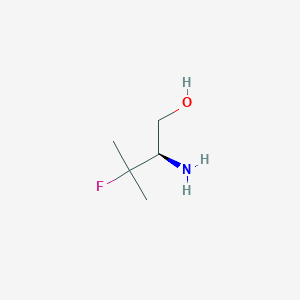 molecular formula C5H12FNO B8423988 (2R)-2-amino-3-fluoro-3-methylbutan-1-ol 