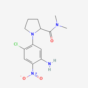 4-Chloro-5-(2-dimethylcarbamoyl-pyrrolidin-1-yl)-2-nitroaniline