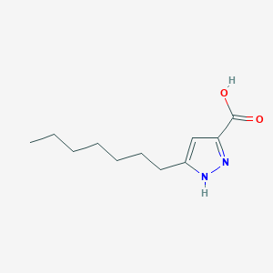 5-n-Heptylpyrazole-3-carboxylic acid