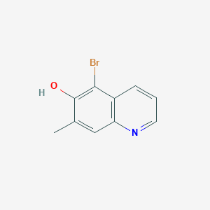 molecular formula C10H8BrNO B8424056 5-Bromo-6-hydroxy-7-methyl-quinoline CAS No. 666735-09-7
