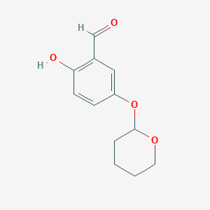 2-Hydroxy-5-(tetrahydro-pyran-2-yloxy)-benzaldehyde
