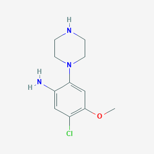 5-Chloro-4-methoxy-2-piperazin-1-ylaniline