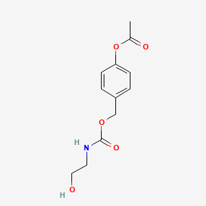 4-Acetoxybenzyl 2-hydroxyethylcarbamate