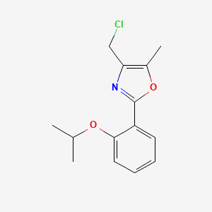 4-Chloromethyl-2-(2-isopropoxy-phenyl)-5-methyl-oxazole