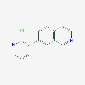 molecular formula C14H9ClN2 B8424335 7-(2-Chloropyridin-3-yl)isoquinoline 