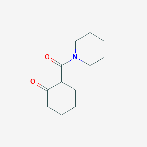 molecular formula C12H19NO2 B8424360 2-(1-Piperidinylcarbonyl)cyclohexanone 