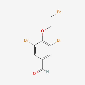 molecular formula C9H7Br3O2 B8424366 4-(2-Bromoethoxy)-3,5-dibromobenzaldehyde 