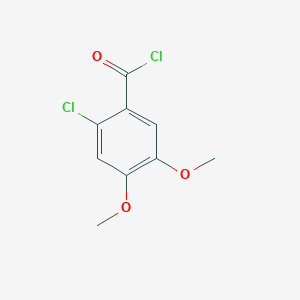 molecular formula C9H8Cl2O3 B8424368 2-Chloro-4,5-dimethoxybenzoyl chloride 