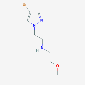 molecular formula C8H14BrN3O B8424391 2-(4-Bromo-1H-pyrazol-1-yl)-N-(2-methoxyethyl)ethanamine 