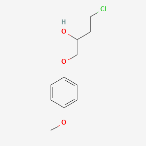 molecular formula C11H15ClO3 B8424404 4-Chloro-1-(4-methoxyphenoxy)-2-butanol 