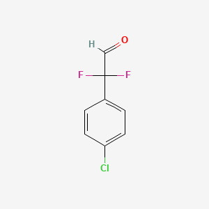 molecular formula C8H5ClF2O B8424418 Difluoro-4-chlorophenylacetaldehyde 