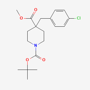 4-(4-Chlorobenzyl)piperidine-1,4-dicarboxylic acid 1-tert-butyl ester 4-methyl ester