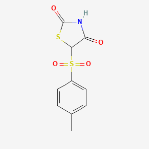 molecular formula C10H9NO4S2 B8424447 5-(Toluene-4-sulfonyl)-thiazolidine-2,4-dione 