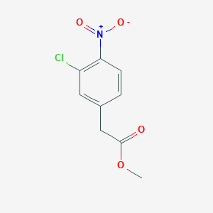 molecular formula C9H8ClNO4 B8424455 Methyl 3-chloro-4-nitrophenylacetate 