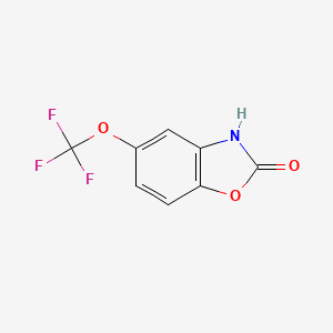 molecular formula C8H4F3NO3 B8424487 2(3H)-Benzoxazolone, 5-(trifluoromethoxy)- 