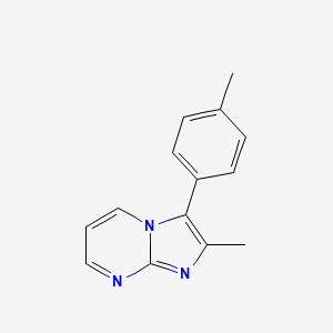 molecular formula C14H13N3 B8424502 2-Methyl-3-(p-tolyl)imidazo[1,2-a]pyrimidine 