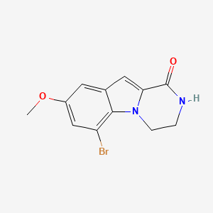 6-bromo-8-methoxy-3,4-dihydro-2H-pyrazino[1,2-a]indol-1-one