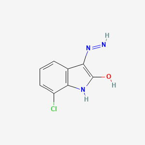 molecular formula C8H6ClN3O B8424598 7-Chloro-3-hydrazono-oxindole 