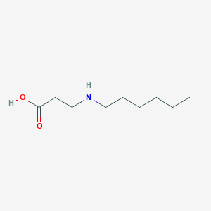 molecular formula C9H19NO2 B8424614 3-(Hexylamino)propionic acid CAS No. 41331-11-7