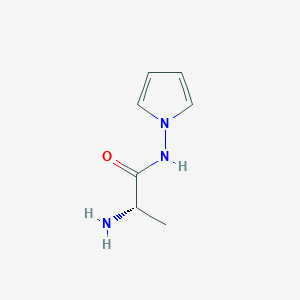 molecular formula C7H11N3O B8424622 (S)-2-Amino-N-1H-pyrrol-1-ylpropanamide 