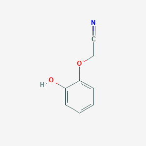 molecular formula C8H7NO2 B8424651 2-(2-Hydroxyphenoxy)acetonitrile 
