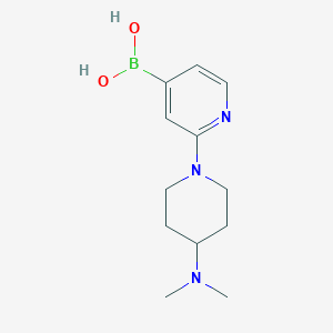 molecular formula C12H20BN3O2 B8424653 (2-(4-(Dimethylamino)piperidin-1-yl)pyridin-4-yl)boronic acid 