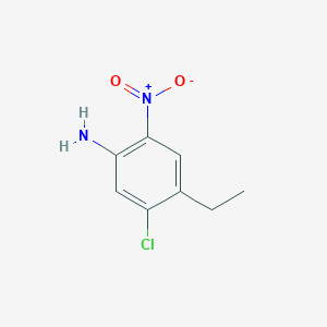 molecular formula C8H9ClN2O2 B8424678 5-Chloro-4-ethyl-2-nitroaniline 