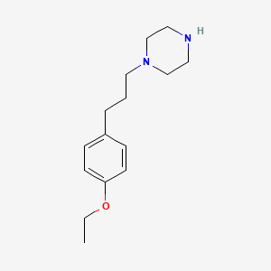 molecular formula C15H24N2O B8424689 1-[3-(p-Ethoxyphenyl)propyl]piperazine 