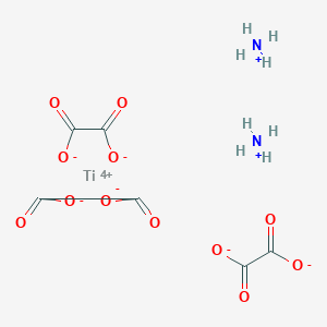 molecular formula C4H10N2O10Ti B084247 钛酸铵(4+)乙二酸盐(2/1/3) CAS No. 10580-03-7