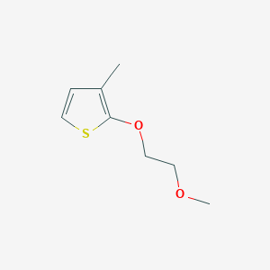 molecular formula C8H12O2S B8424710 2-(2-Methoxy-ethoxy)-3-methyl-thiophene 