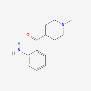 molecular formula C13H18N2O B8424732 (2-Aminophenyl)(1-methylpiperidin-4-yl)methanone 