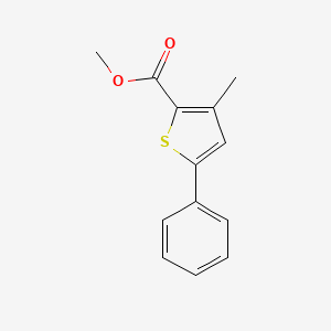 molecular formula C13H12O2S B8424735 Methyl 3-methyl-5-phenyl-thiophene-2-carboxylate 