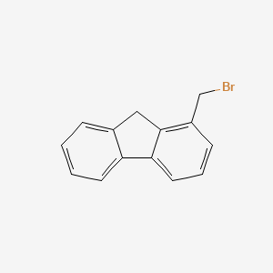 molecular formula C14H11Br B8424747 (Bromo)(fluorenyl)methane 