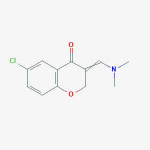 6-chloro-3,4-dihydro-3-dimethylaminomethylene-4-oxo-2H-1-benzopyran