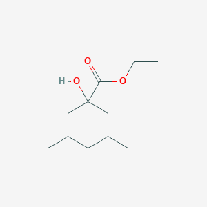 1-Hydroxy-3,5-dimethylcyclohexane carboxylic acid ethyl ester