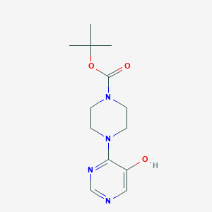 molecular formula C13H20N4O3 B8424756 Tert-butyl 4-(5-hydroxypyrimidin-4-yl)piperazine-1-carboxylate 