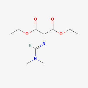 molecular formula C10H18N2O4 B8424762 2-(Dimethylamino-methyleneamino)-malonic acid diethyl ester 