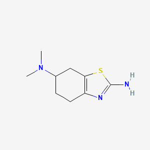 molecular formula C9H15N3S B8424775 2-Amino-6-dimethylamino4,5,6,7-tetrahydro-benzthiazole 