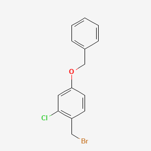 1-(Bromomethyl)-2-chloro-4-[(phenylmethyl)oxy]benzene