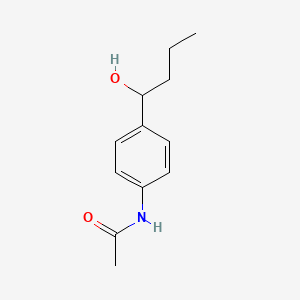 molecular formula C12H17NO2 B8424810 N-[4-(1-hydroxybutyl)phenyl]acetamide CAS No. 130345-51-6