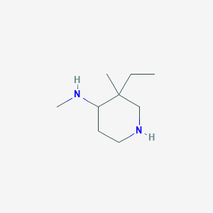 molecular formula C9H20N2 B8424818 4-Methylamino-3-ethyl-3-methylpiperidine 