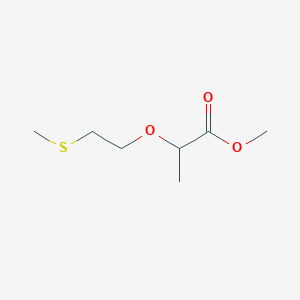 molecular formula C7H14O3S B8424827 Methyl 2-(2-(methylthio)ethoxy)propanoate 