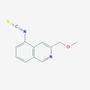 molecular formula C12H10N2OS B8424885 5-Isothiocyanato-3-methoxymethylisoquinoline 