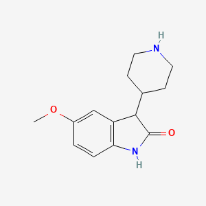 1,3-dihydro-5-methoxy-3-(piperidin-4-yl)-2H-indol-2-one
