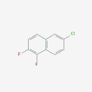 molecular formula C10H5ClF2 B8424902 6-Chloro-1,2-Difluoronaphthalene 