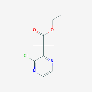 2-(3-Chloro-pyrazin-2-yl)-2-methyl-propionic acid ethyl ester