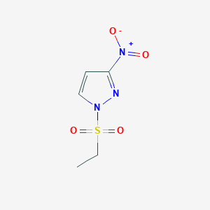 molecular formula C5H7N3O4S B8424933 Ethanesulfonyl-3-nitro-1H-pyrazole 