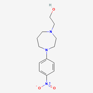 molecular formula C13H19N3O3 B8424955 2-[4-(4-Nitrophenyl)-[1,4]diazepan-1-yl]ethanol 