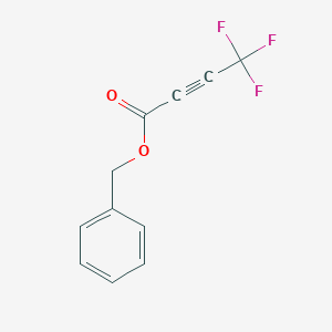 molecular formula C11H7F3O2 B8424970 4,4,4-Trifluoro-but-2-ynoic acid benzyl ester 