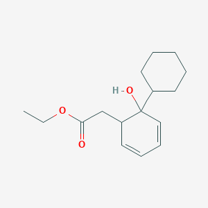 molecular formula C16H24O3 B8424977 Ethyl 2-cyclohexyl-2-hydroxy-phenylacetate 